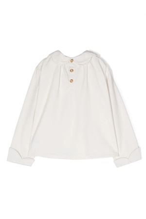 Blusa Mayte in cotone bianco avorio DONSJE KIDS | 407120000006